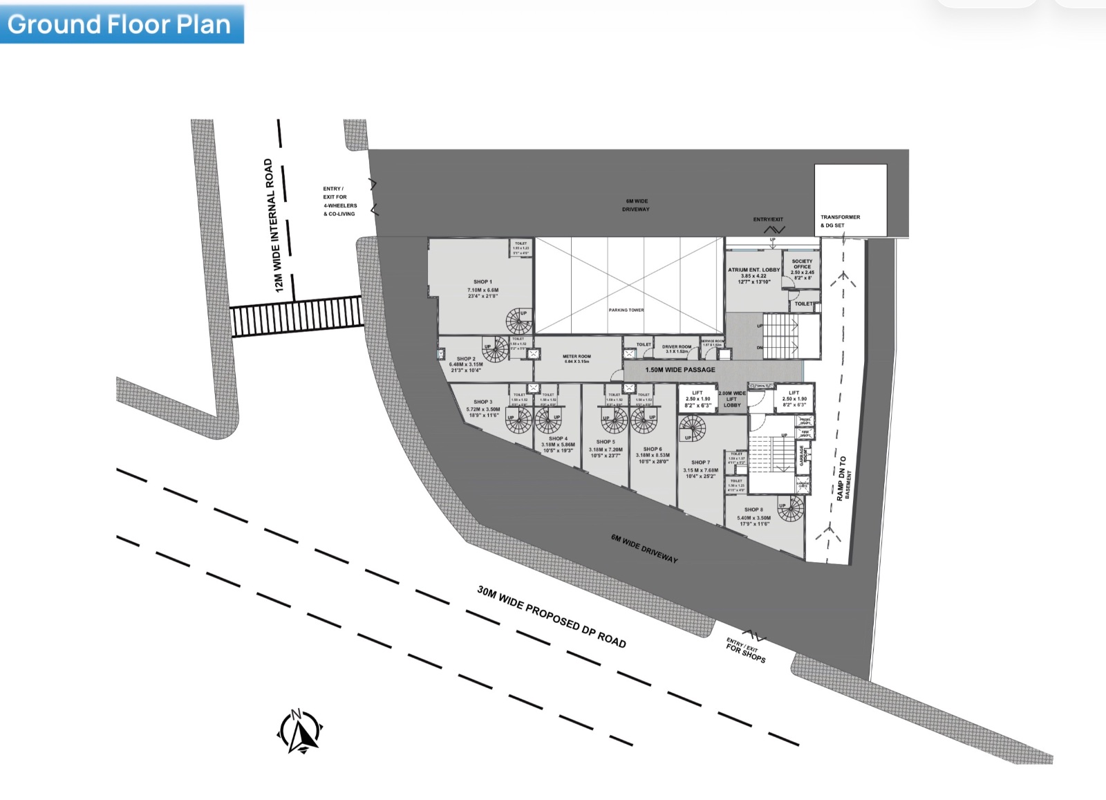 Shop / Showroom in Mundhwa, Pune - Jhamtani Elevate (Shop / Showroom) | RERA Verified on Prop&More - View 2