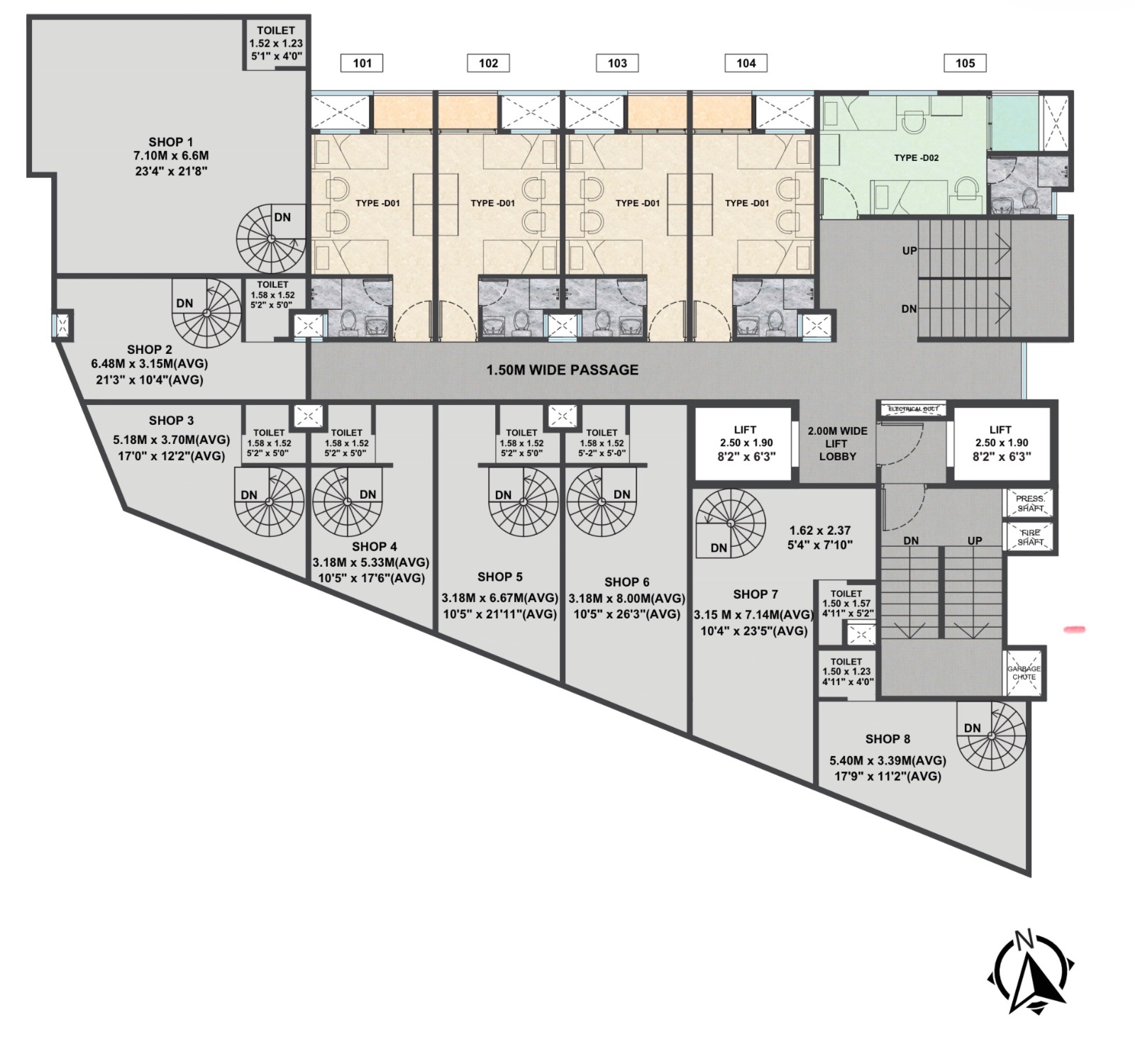 Shop / Showroom in Mundhwa, Pune - Jhamtani Elevate (Shop / Showroom) | RERA Verified on Prop&More - View 3